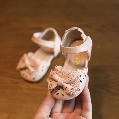 Summer Girls Baotou Sandals Children's Fashion Flower Princess Baotou Shoes