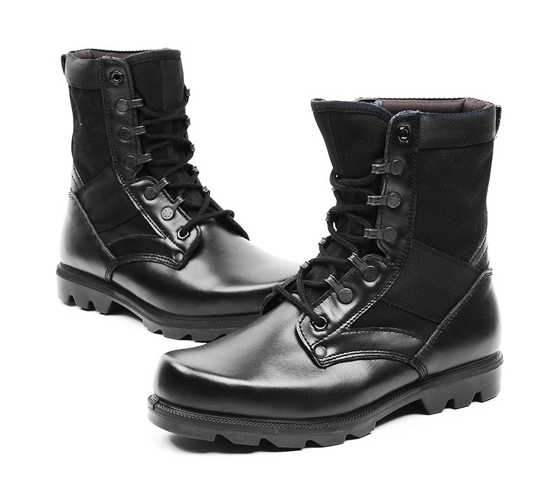 Y Autumn Genuine Leather Combat Boots Men's Winter Special Boots Desert Boots Men Tactical Boots Army Shoes