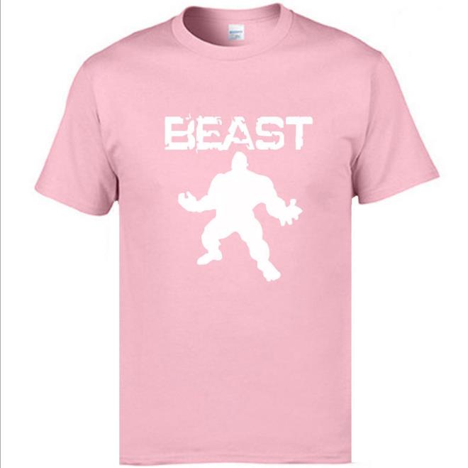 Foreign trade wholesale men''s short sleeved T-shirt, European and American fashion giant printing pure cotton men''s fitness sports leisure T-shirt