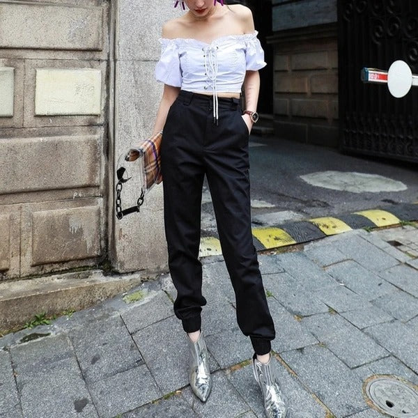 New Women's High Waist Overalls