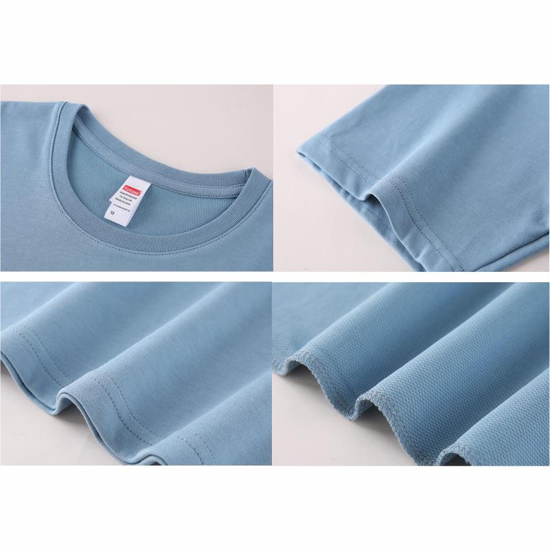 Summer Casual 100 Cotton Paris Crewneck Short Sleeve T-shirt Top Loose Tshirt Korean Streetwear Tees Solid Young Cool Tops