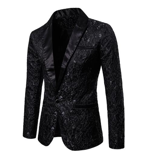 2020 autumn and winter new men's casual formal suit jacket foreign trade youth men's men's floral suit wholesale