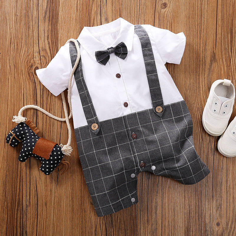 Baby summer short-sleeved jumpsuit
