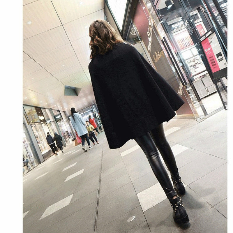 Mulher voando pássaros lantejoulas capa águias manto bordado morcego manga Beading Camisola Poncho malha Hedging Pullover Xaile 2020