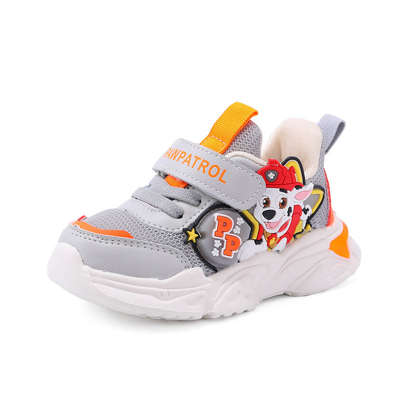 PAW PATROL Wangwang team made great contributions genuine goods Children's sneaker breathable soft bottom children's functional shoes with lights