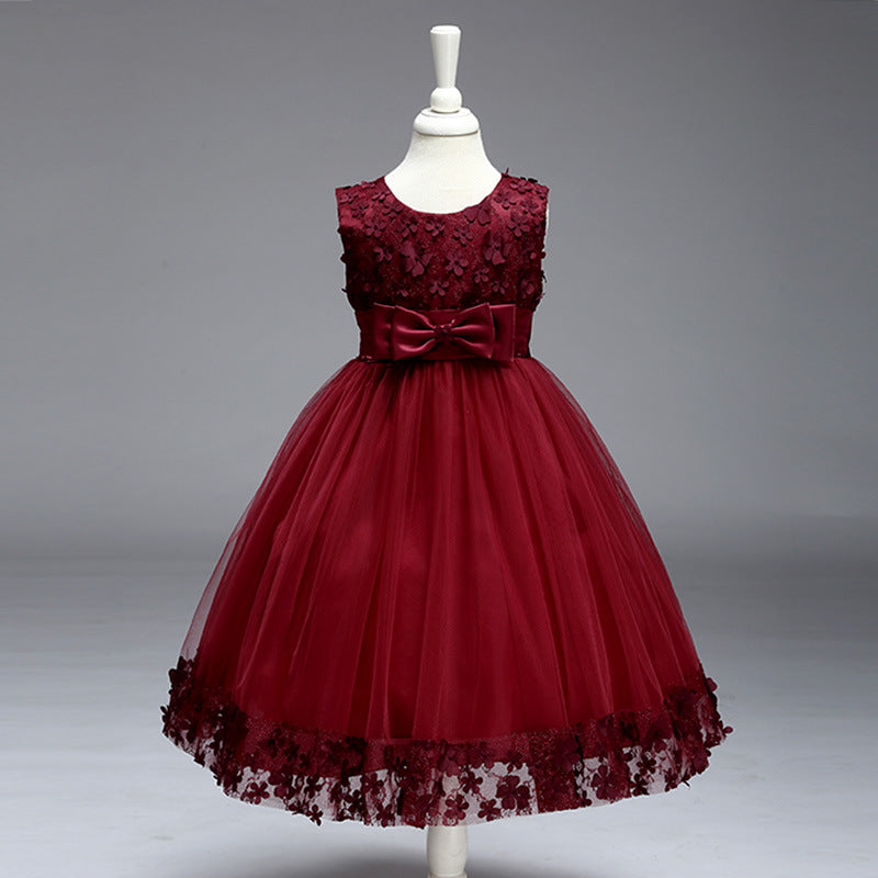 2020 summer skirt Kids Girls palace Princess Tutu flower children wedding dress wholesale show skirt