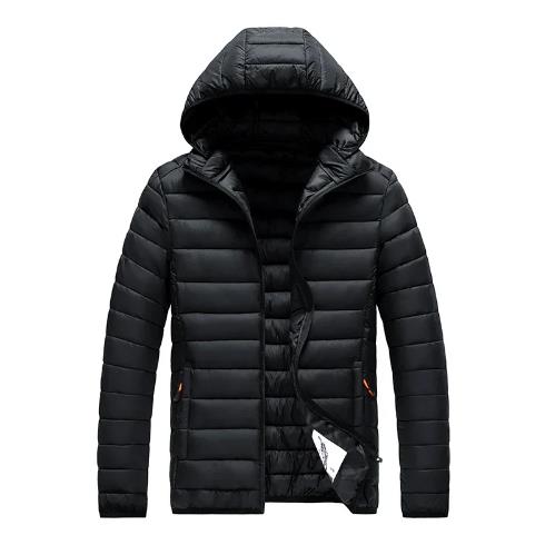 Winter men's Korean version slim-fit detachable hat casual trend