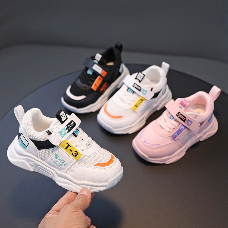 Girls Mesh Breathable Autumn Children'S Running Shoes