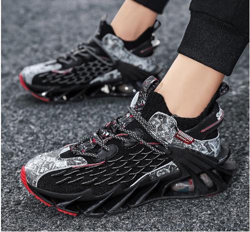 Shoes Sneakers Men's 2022 New Autumn and Winter Leather White Mesh Shoes Large Size Running Men's Putian Casual Blade
