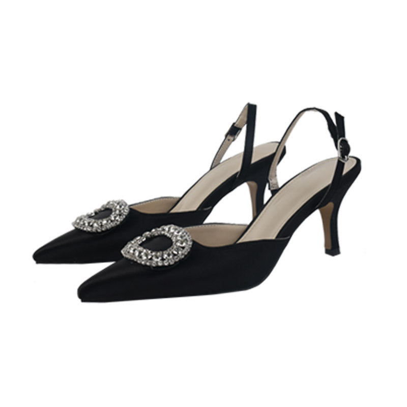 Sandal stiletto pointed 8cm high heels