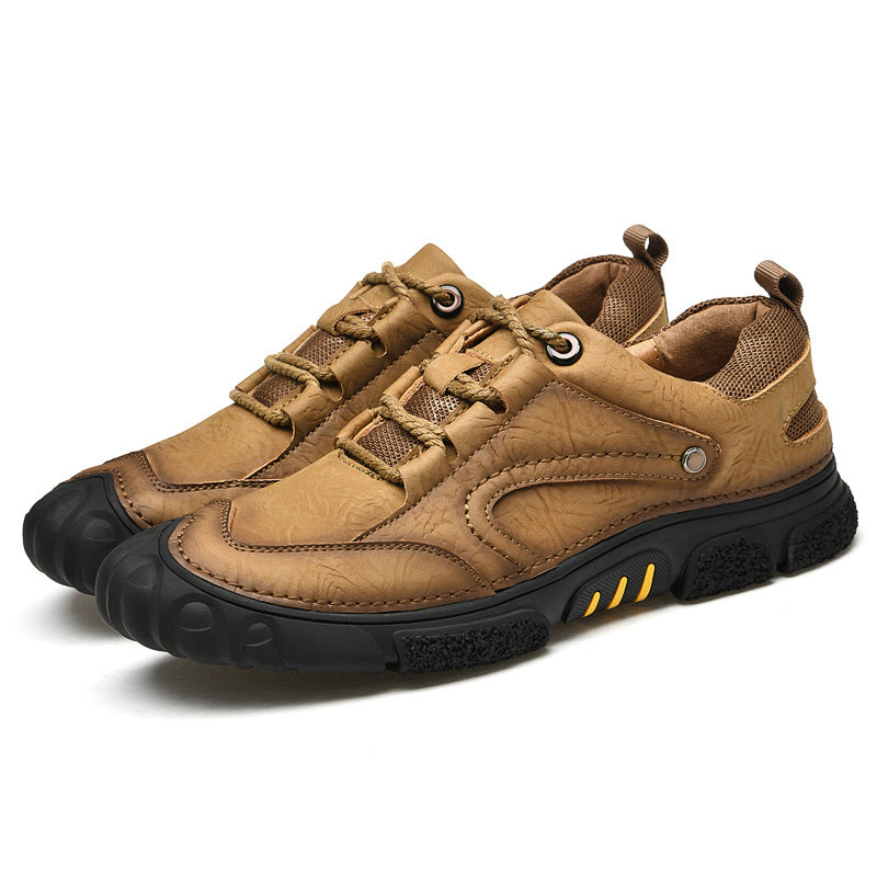 Personalized Leather Outdoor Casual Breathable Low-top Shoes