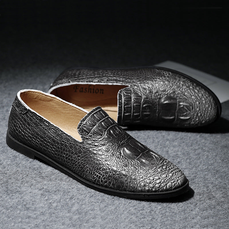 Casual Leather Shoes Korean Version Of Small Black Shoes All-match Youth Shoes
