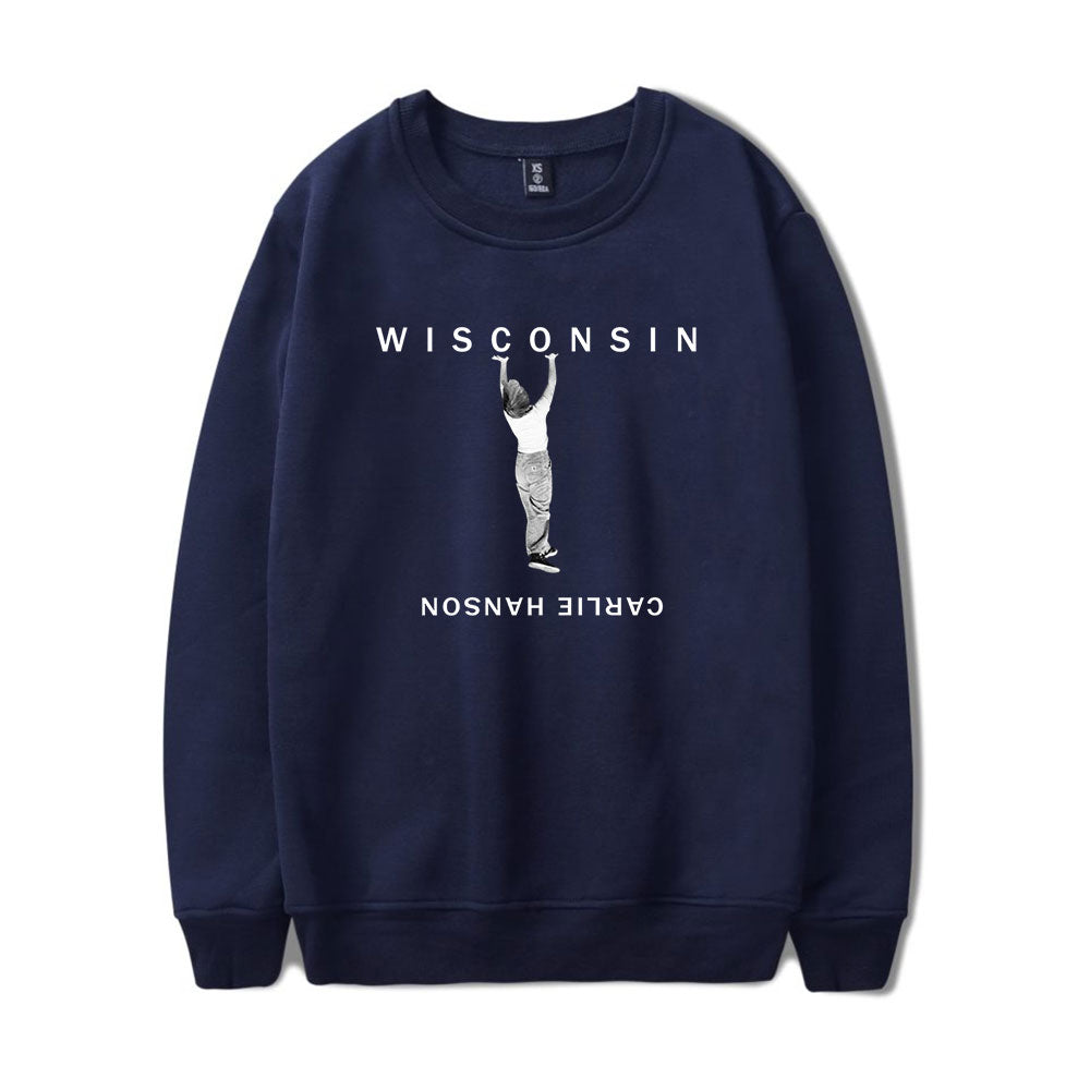 Carlie Hanson 608 World Merch Sweatshirt Men Women Print Pullover Unisex Harajuku Casual Sweatshirt