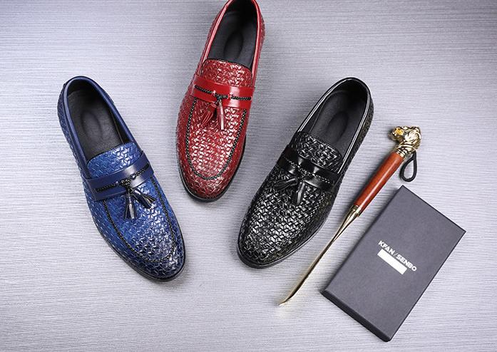 Tassel Fashion Shoes Rubber Sole Large Men's Shoes