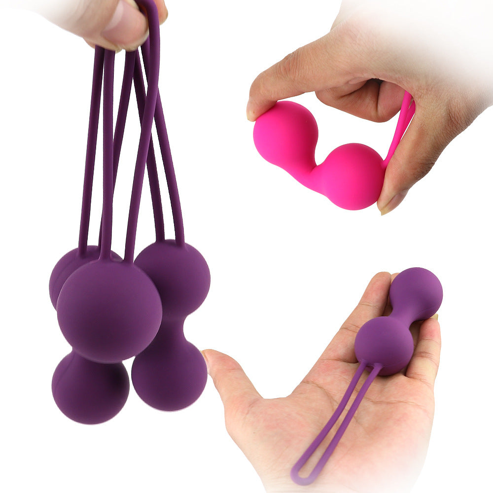 Wholesale Adult Products full set of silicone pussy reduction balls female masturbator smart ball a,masturbator,smart ball,full set of silicone pussy reduction balls,Adult Products