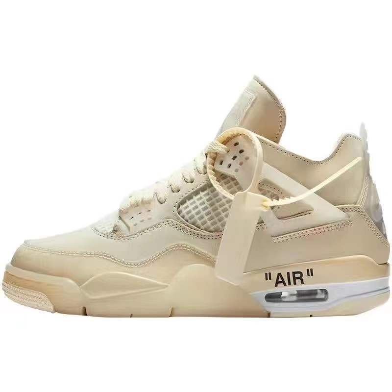 Putian factory AJ4 Joint white sail electric mother black red and white cement men's and women's sports big Paris Joe 4 air cushion basketball shoes