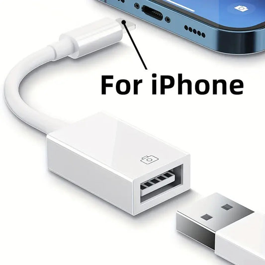 Suitable for Apple OTG Adapter Mobile Phone External U Disk Mouse Keyboard Hard Disk Lightning to USB Converter