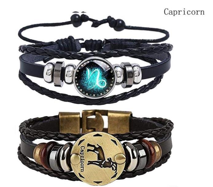 Twelve Constellations Bracelet for Men and Women Jewelry Handrope Chaozhou Nocturnal Personality Hand String for Couple''s Bracelet Birthday Gift