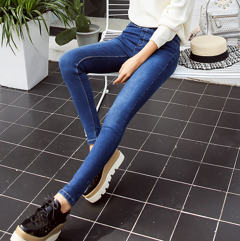 2020 autumn classic washed jeans, small jeans, ladies pants wholesale manufacturers