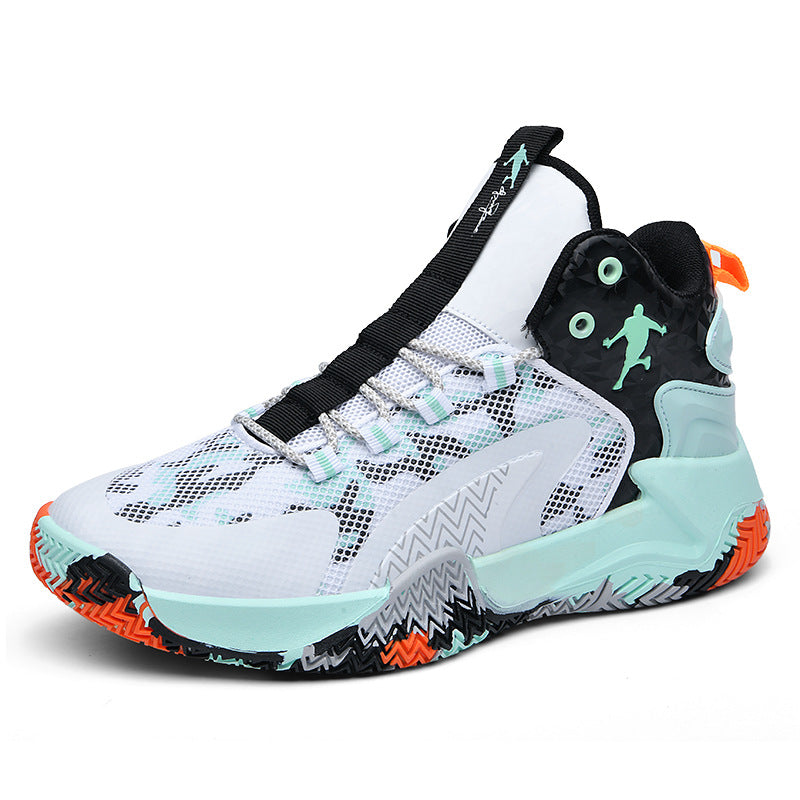 Children's Basketball Shoes Men's High-top Mesh Sneakers Elementary School Children's Shoes Men's Fashionable Shoes Autumn New Sneakers