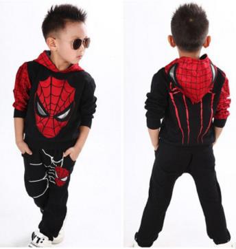 2020 spring and autumn models Korean children's clothing for men and women children Spider-Man children's suit