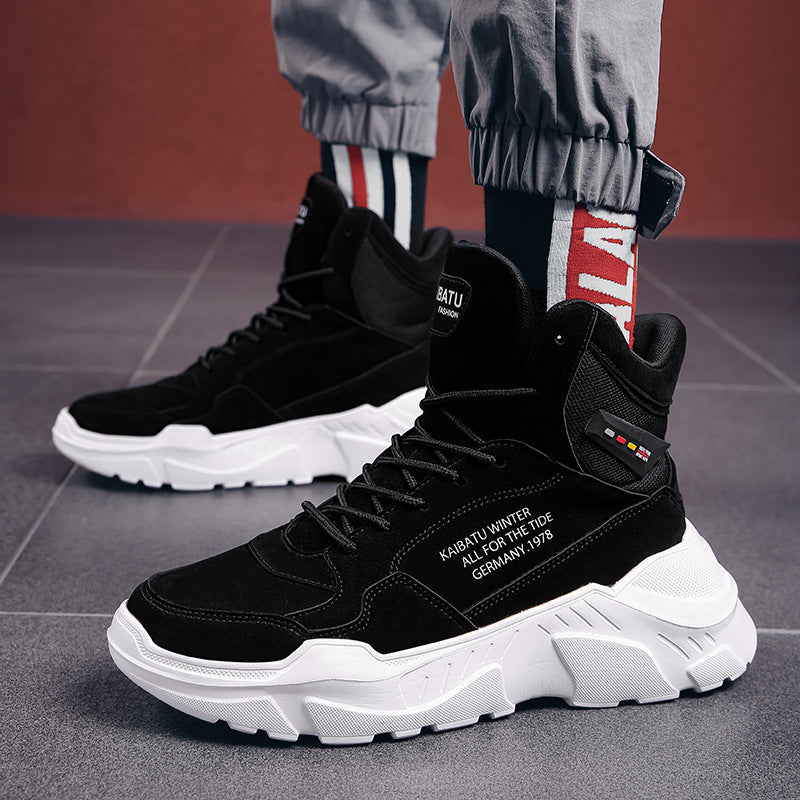 Fall Winter Trendy Men's Shoes High Top Trendy Shoes