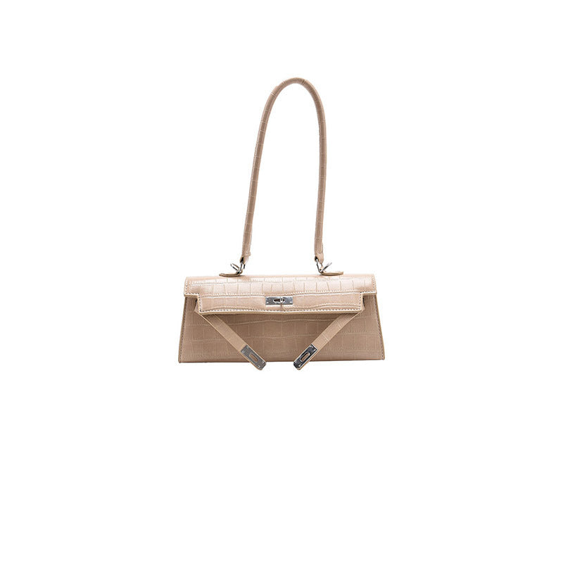 One-shoulder Armpit Bag Stone Pattern Handbag