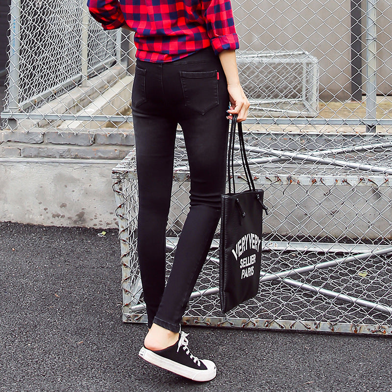 2020 autumn classic washed jeans, small jeans, ladies pants wholesale manufacturers