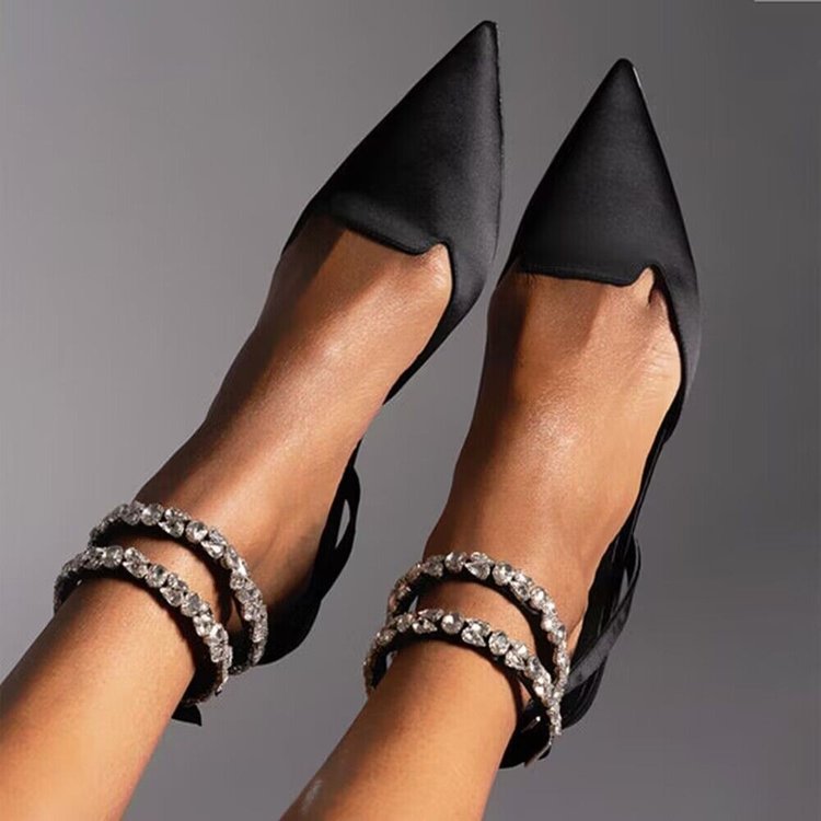 Large-size baotou sandals 2023 spring new square head after empty thin heel shallow mouth work ins tide simple low-top shoes