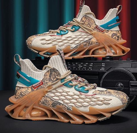 Shoes Sneakers Men's 2022 New Autumn and Winter Leather White Mesh Shoes Large Size Running Men's Putian Casual Blade