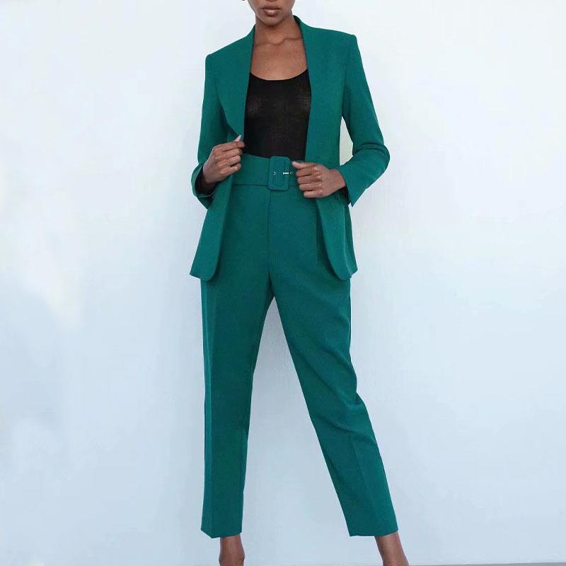 TAOP & ZA2274811 Early Autumn New Quality Women's Wear Without Laps Solid Color Suit Jacket 02274811620