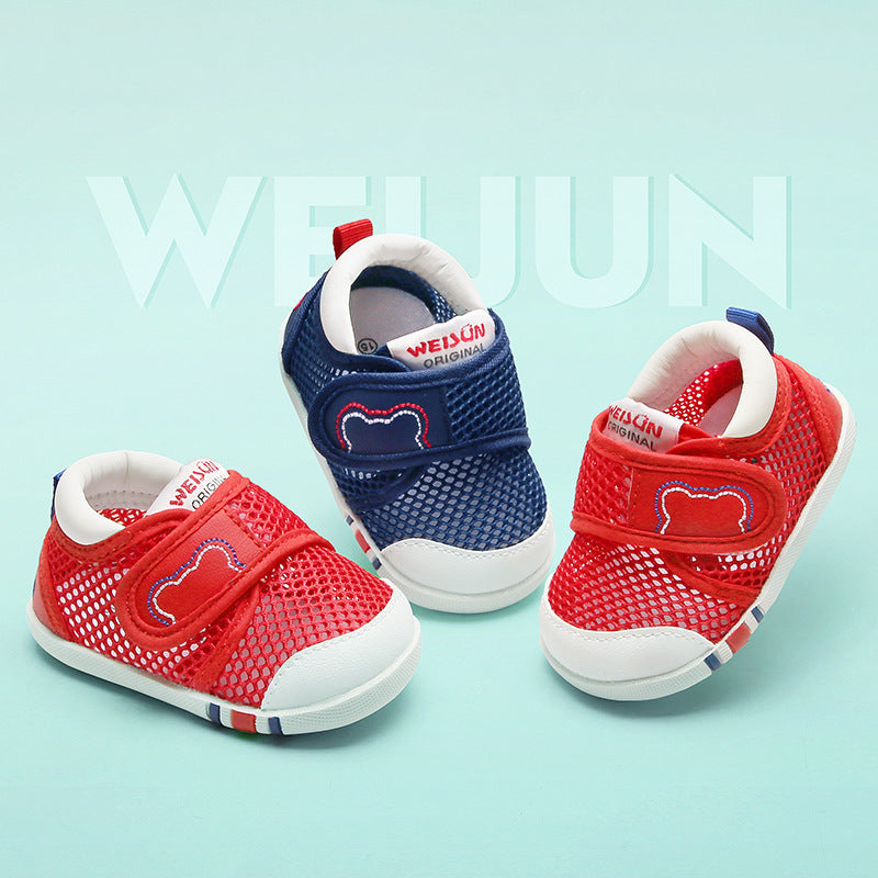 Men's Baby Soft Soled Toddler Shoes Female Children's Baby Mesh Breathable Shoes
