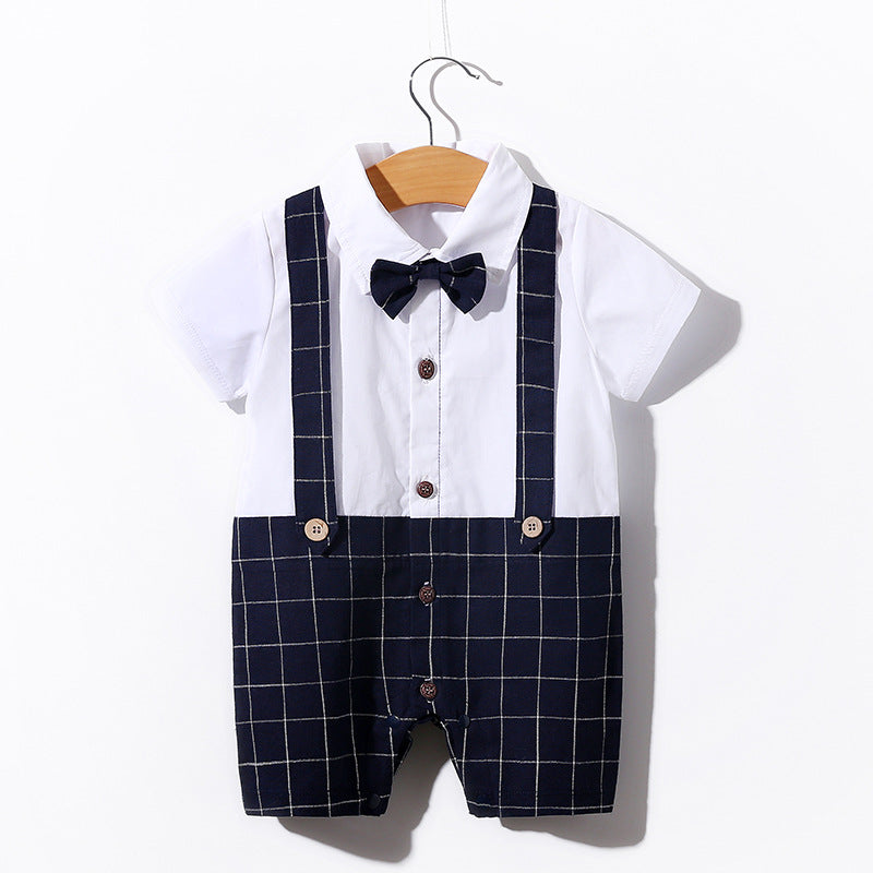 Baby summer short-sleeved jumpsuit