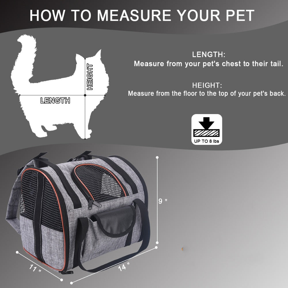 Cat Carrier backpack Multi-functional Folding Pet Puppy Dog Cat Car Seat Basket Carry Cat Bag backpack Pet travel carrier bag