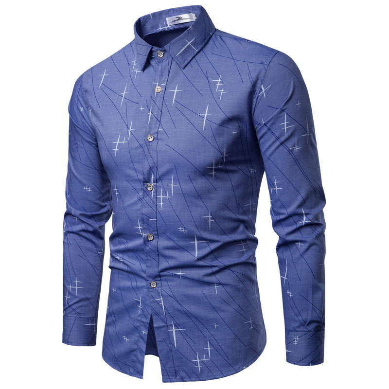 Irregular pattern long sleeve shirt