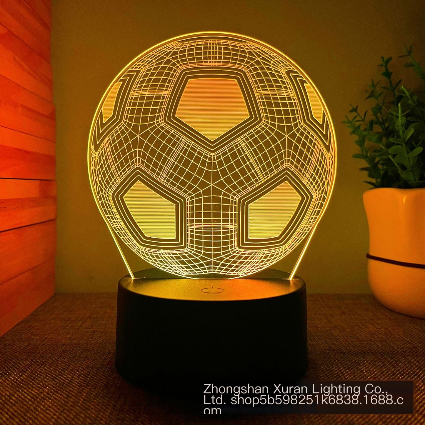 Cross-border supply hot football hot 3D night light creative children's gifts atmosphere table lamp manufacturers wholesale