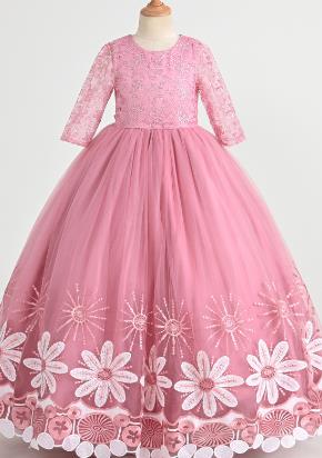 Little Girl Piano Performance Clothes Flower Girl Wedding Dress
