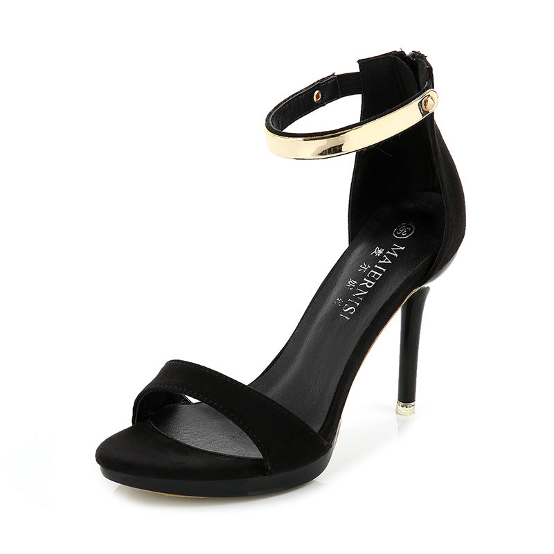 2020 summer new type of fish mouth sandals, European and American women's big code high heel waterproof platform with shoe women's shoes