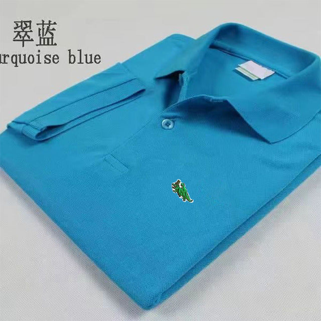 2024 New Men High-end Embroidered Casual Polo Shirt Short Sleeve Top High Quality Summer