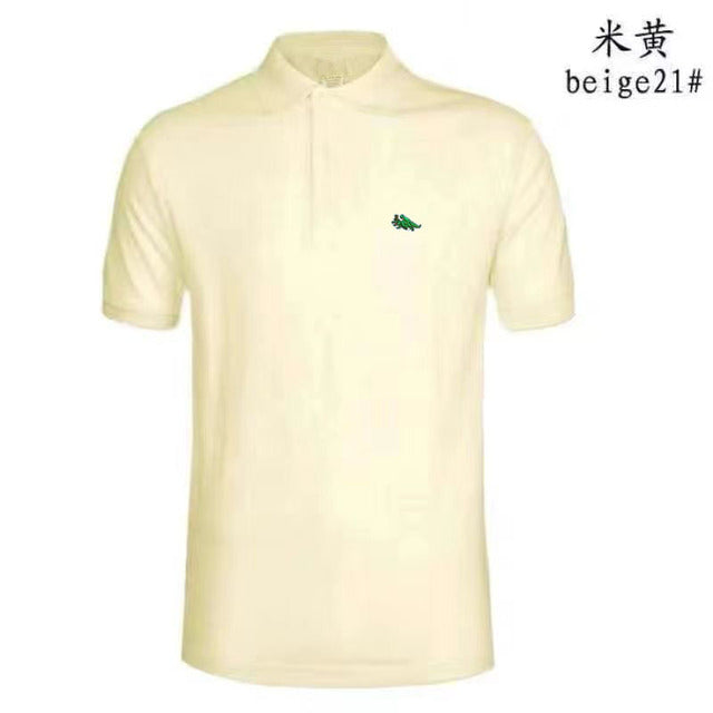 2024 New Men High-end Embroidered Casual Polo Shirt Short Sleeve Top High Quality Summer