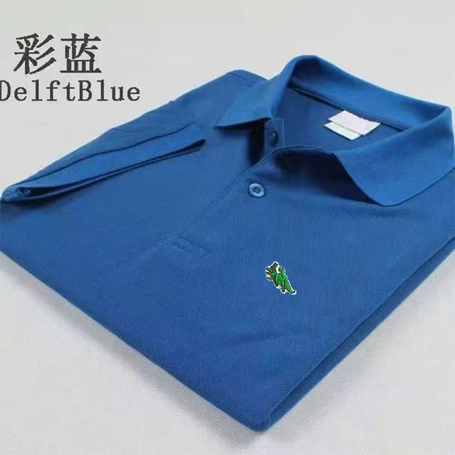 2024 New Men High-end Embroidered Casual Polo Shirt Short Sleeve Top High Quality Summer
