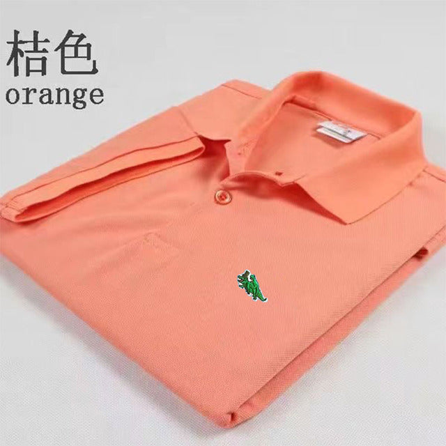 2024 New Men High-end Embroidered Casual Polo Shirt Short Sleeve Top High Quality Summer