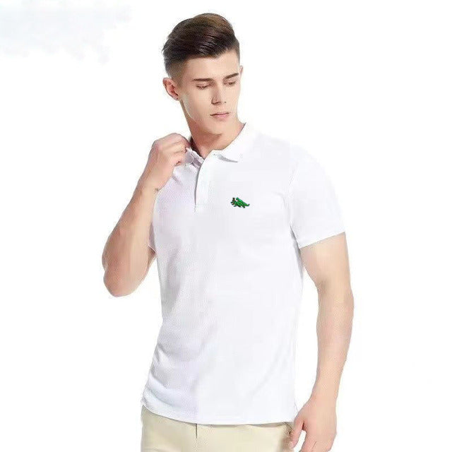 2024 New Men High-end Embroidered Casual Polo Shirt Short Sleeve Top High Quality Summer