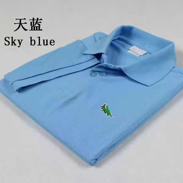 2024 New Men High-end Embroidered Casual Polo Shirt Short Sleeve Top High Quality Summer