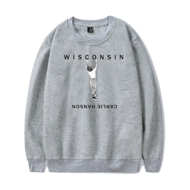 Carlie Hanson 608 World Merch Sweatshirt Men Women Print Pullover Unisex Harajuku Casual Sweatshirt