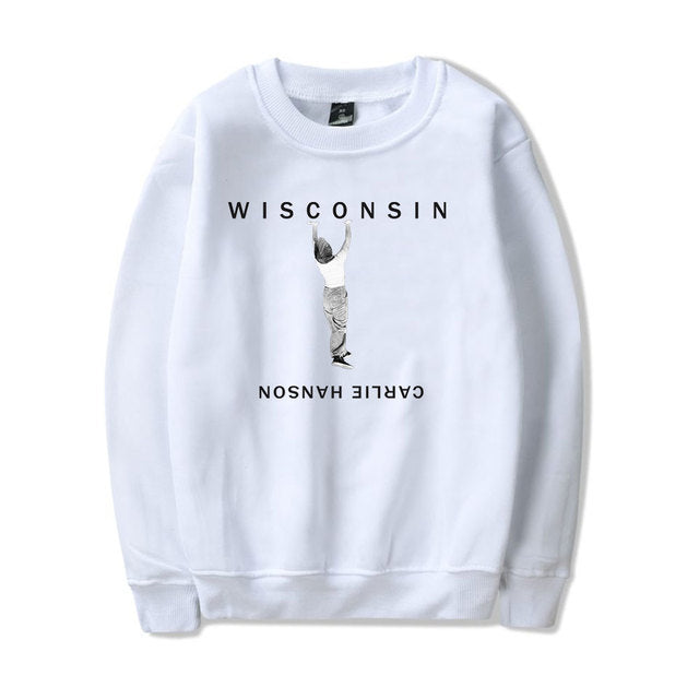 Carlie Hanson 608 World Merch Sweatshirt Men Women Print Pullover Unisex Harajuku Casual Sweatshirt