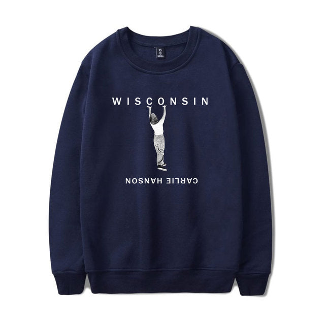 Carlie Hanson 608 World Merch Sweatshirt Men Women Print Pullover Unisex Harajuku Casual Sweatshirt
