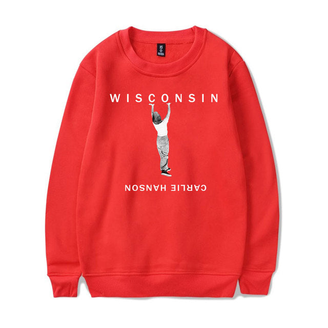 Carlie Hanson 608 World Merch Sweatshirt Men Women Print Pullover Unisex Harajuku Casual Sweatshirt