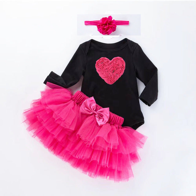 0-2 years old baby girl birthday outfit cotton short-sleeved romper six-layer sand skirt suit manufacturer Wholesale children's clothing