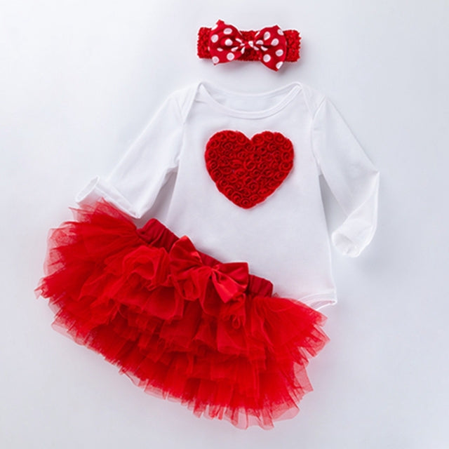0-2 years old baby girl birthday outfit cotton short-sleeved romper six-layer sand skirt suit manufacturer Wholesale children's clothing